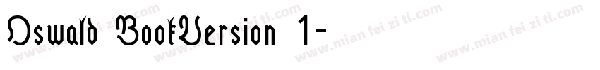 Oswald BookVersion 1字体转换